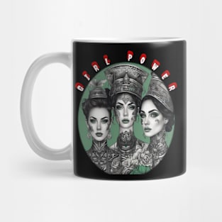 Girl power green themed Mug